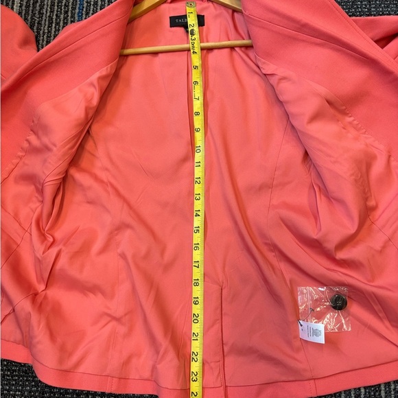 NWOT Talbots size 6 Coral Blazer jacket Wool Blend Stretch - Picture 11 of 12